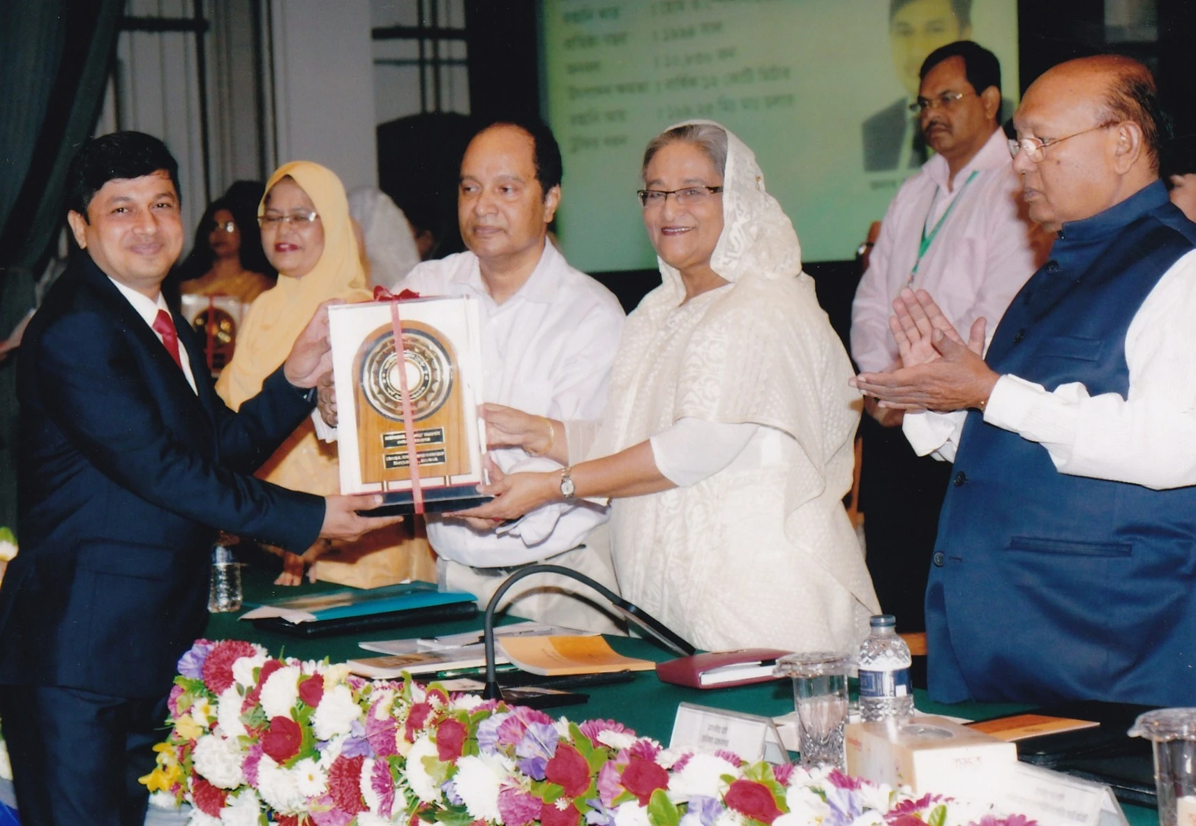 Proudly received the award from Prime Minister Sheikh Hasina